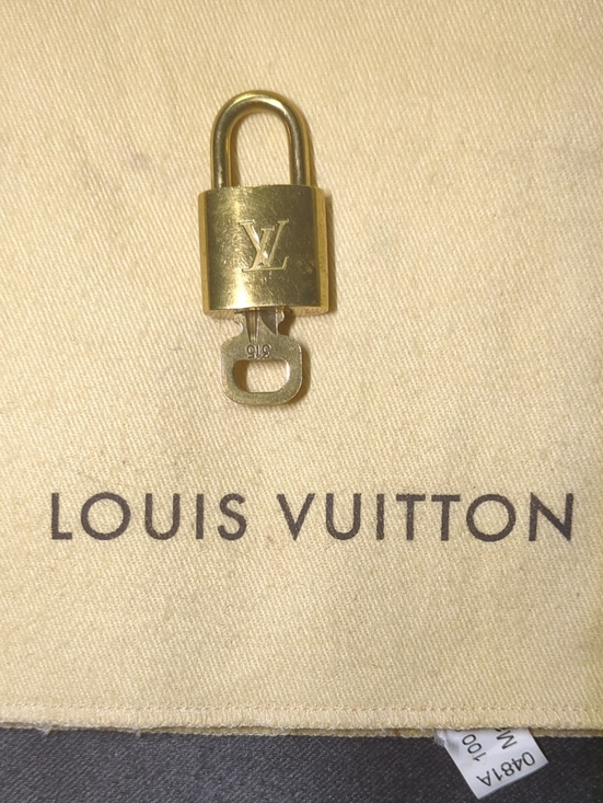 Louis Vuitton Lock & Key Other - Vintage Louis Vuitton Gold Padlock with Key 1970's-1980's Era NOW ONLY $90